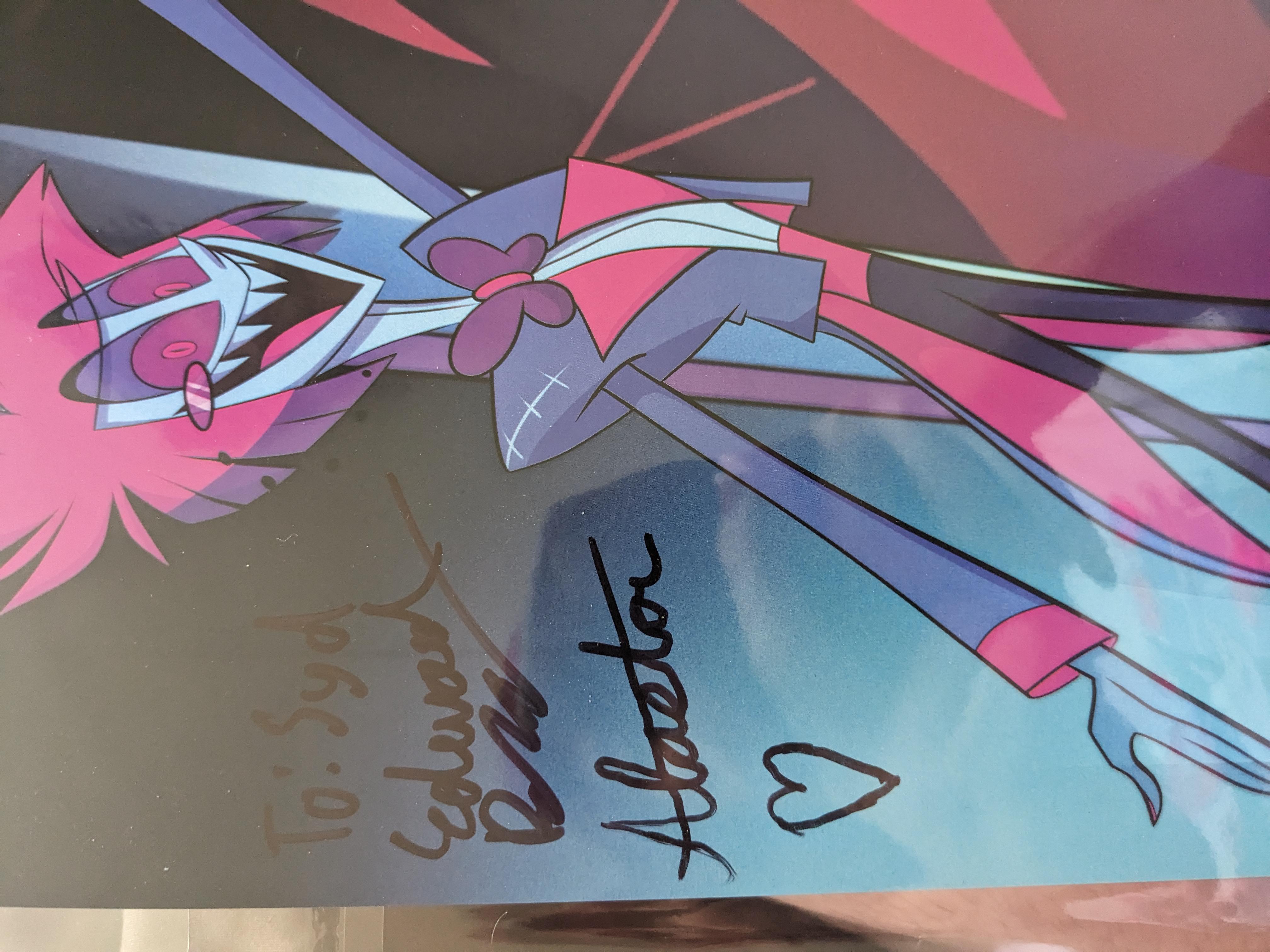 アラスター + エドワード・ボスコのサイン入りのが来た : r/HazbinHotel