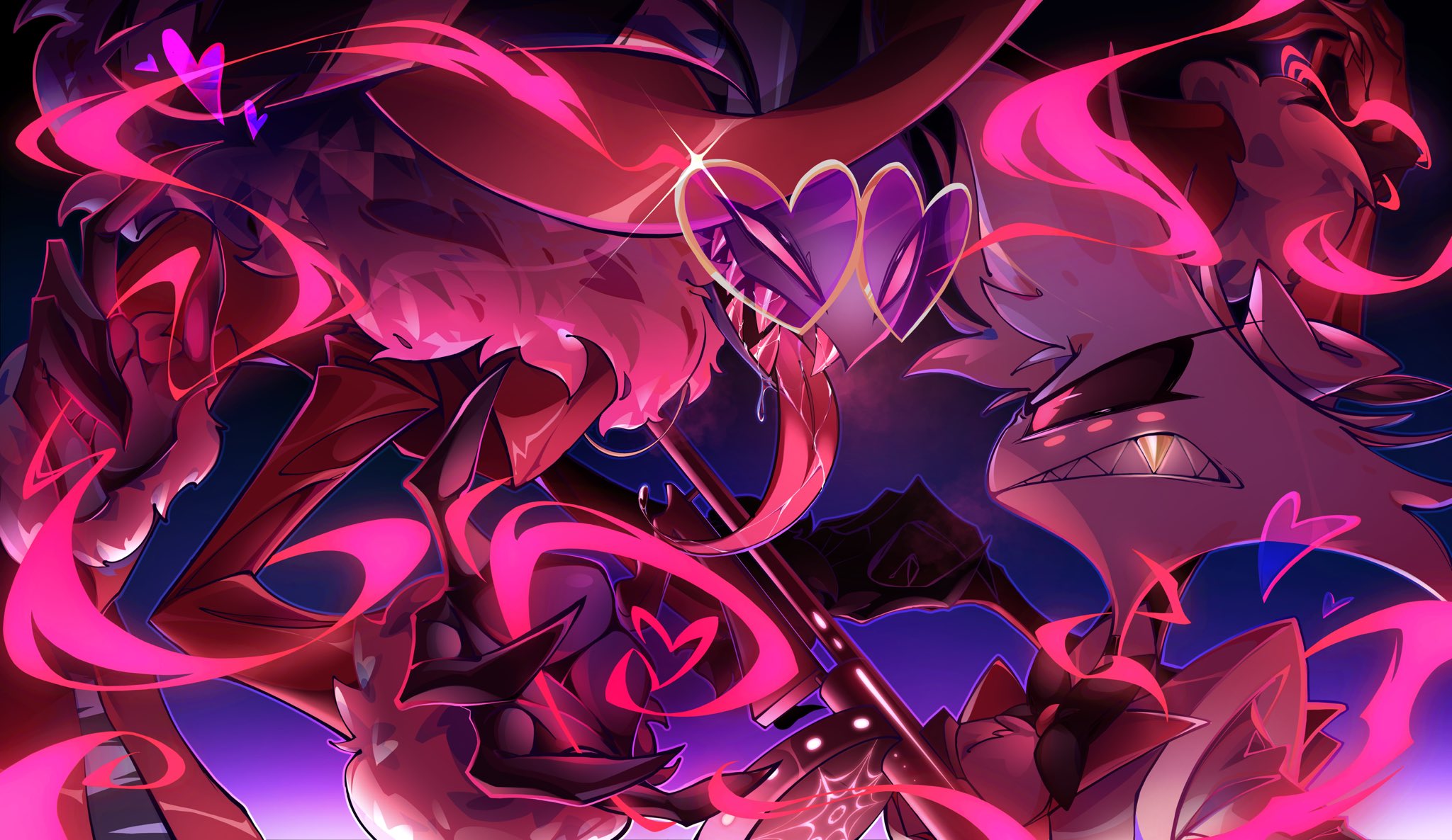 ヴァレンティノ vs エンジェル・ダスト (Tia作) : r/HazbinHotel