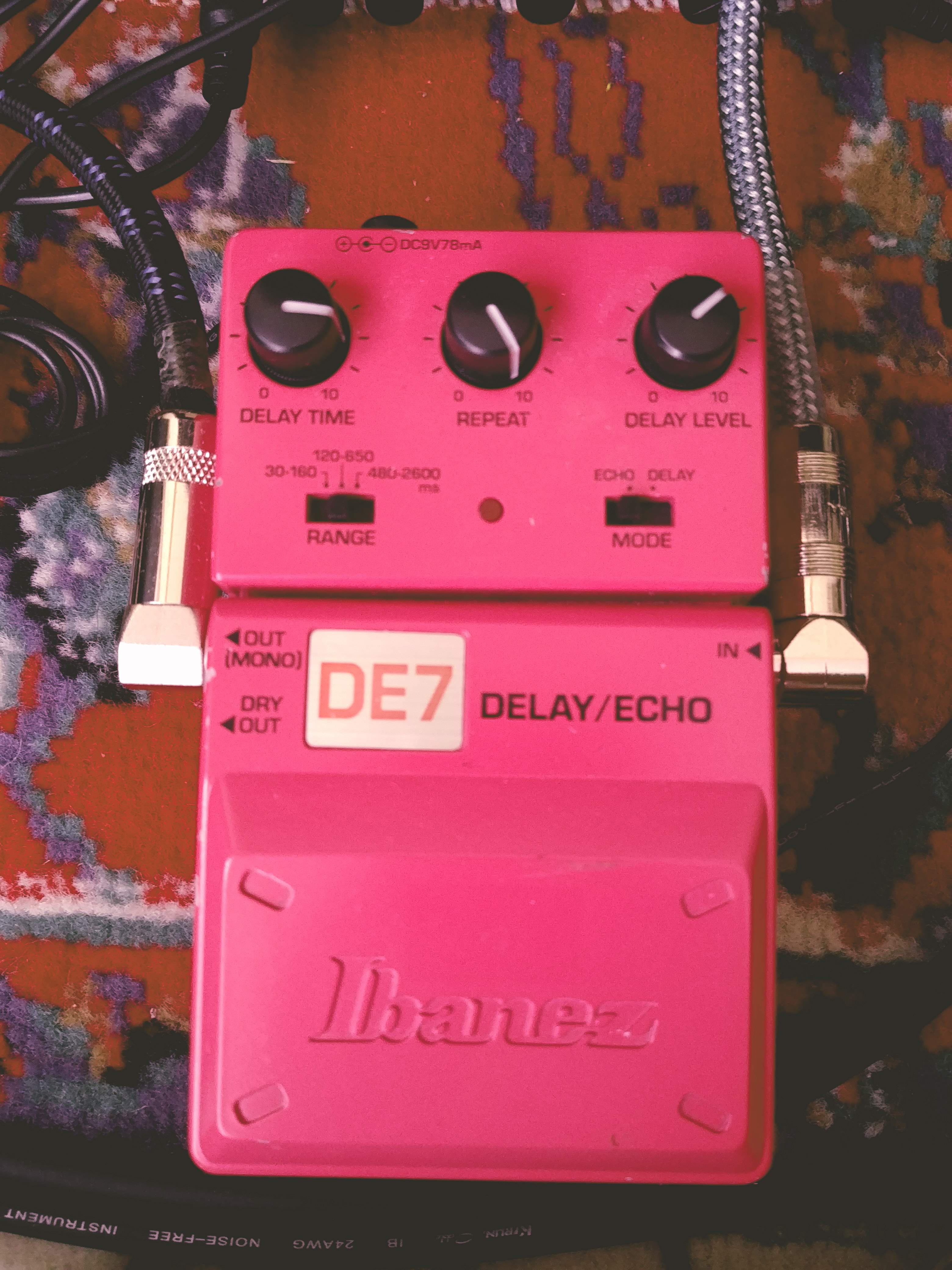 Ibanez DE7 Delay/Echo Pink version : r/guitarpedals