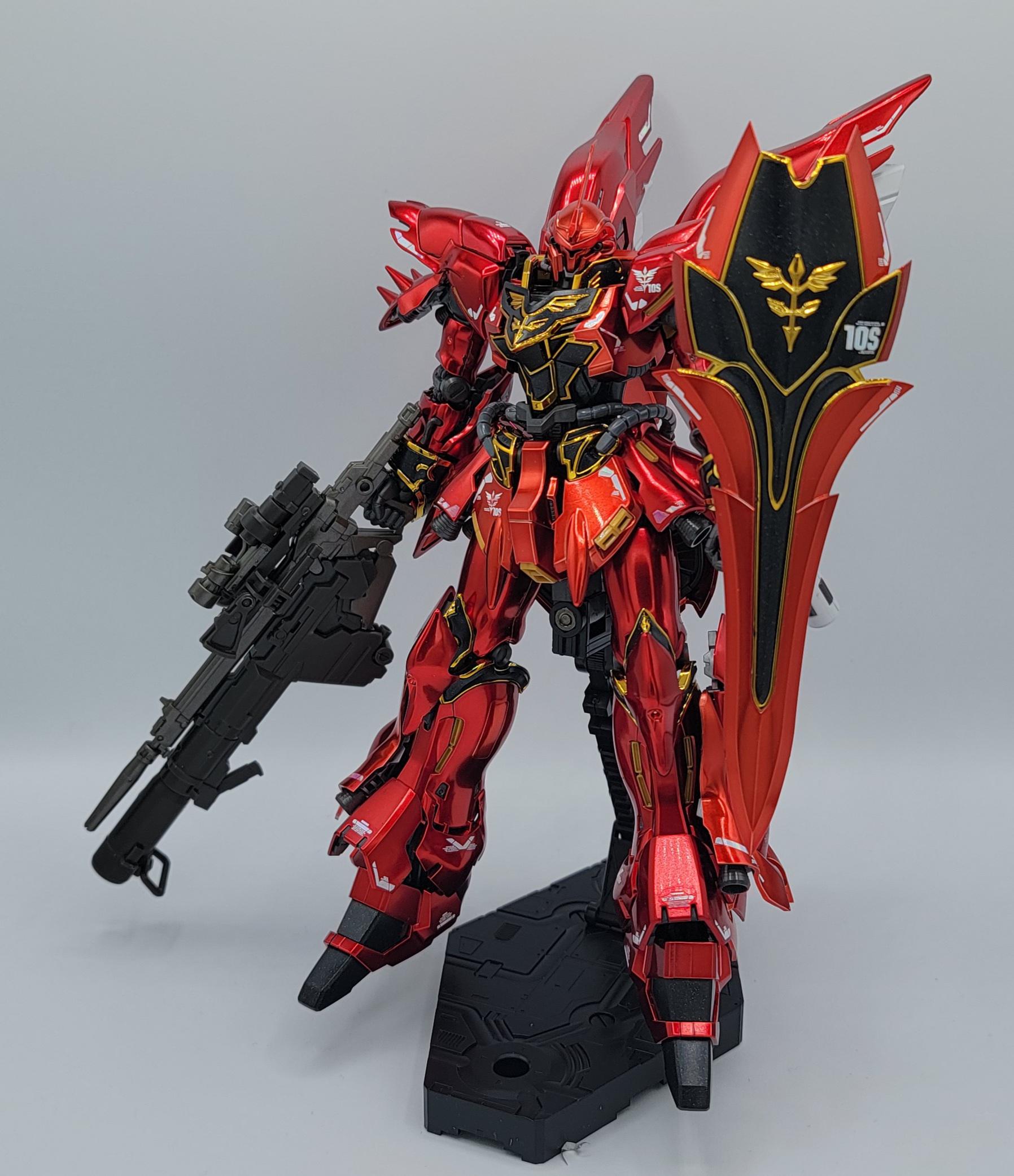 RG Sinanju Special Coating w/ Delpi Holo Decals + EW Rocket