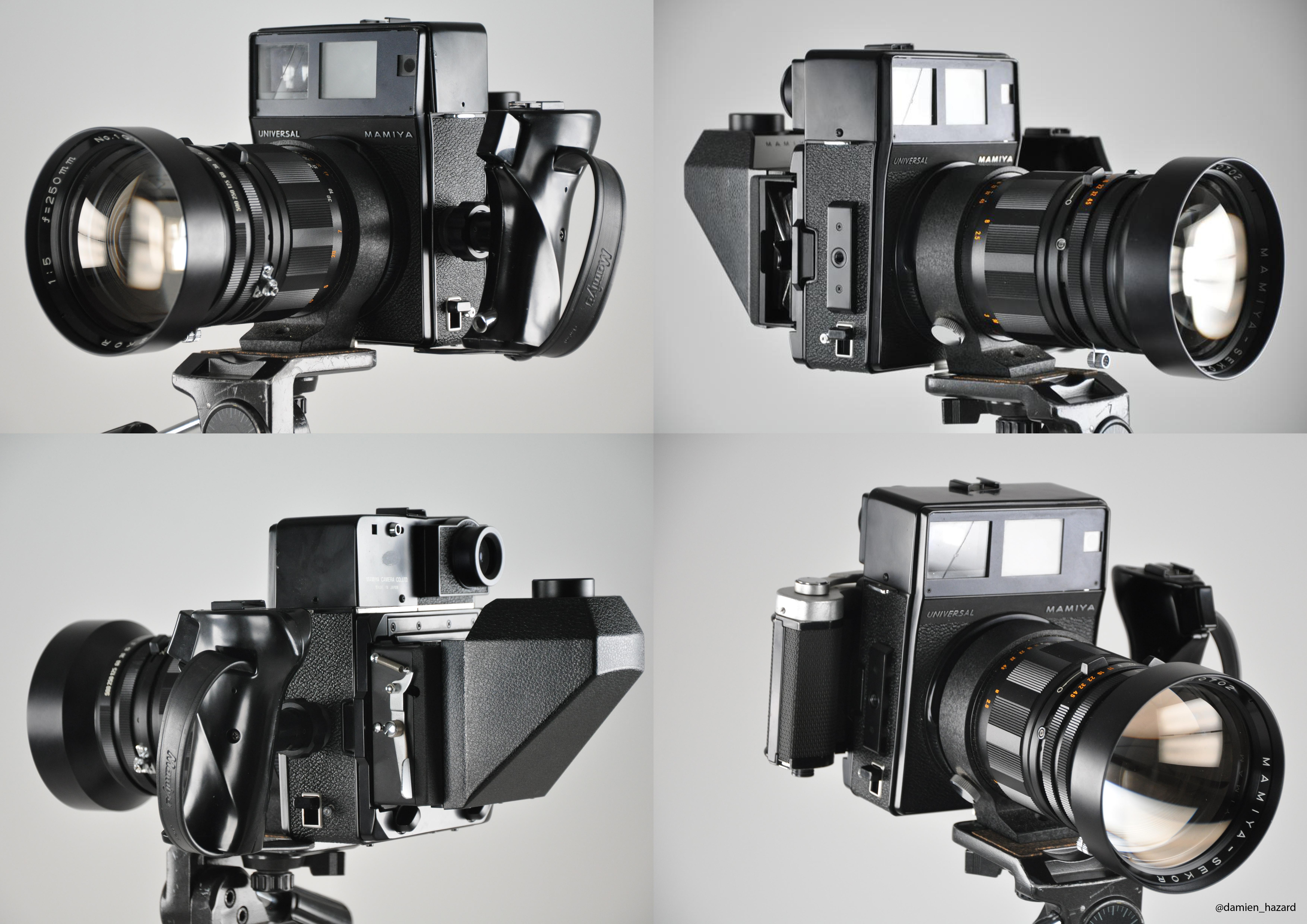 My Mamiya universal Press with Mamiya-Sekor f=250mm f/1:5 lens and
