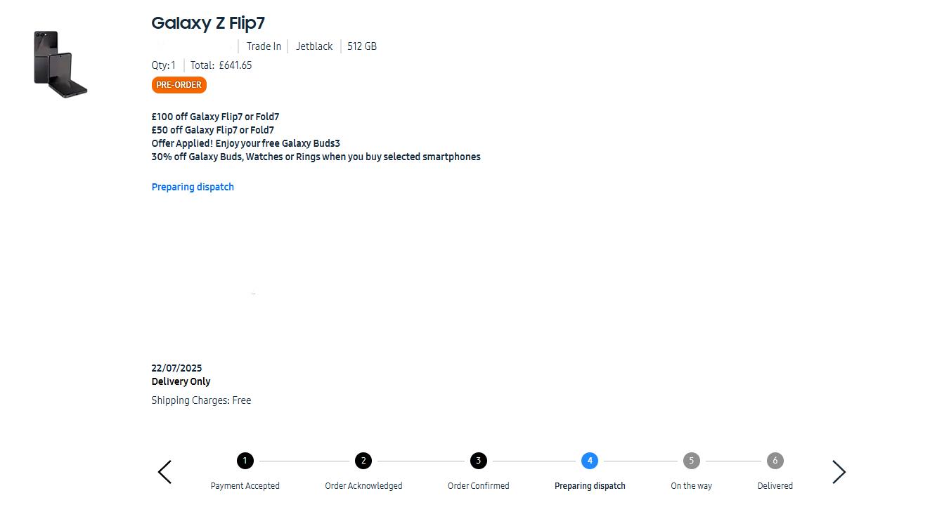 Samsung Galaxy Z FLIP 7 の予約注文、あと2日で届くんだよね。みんな