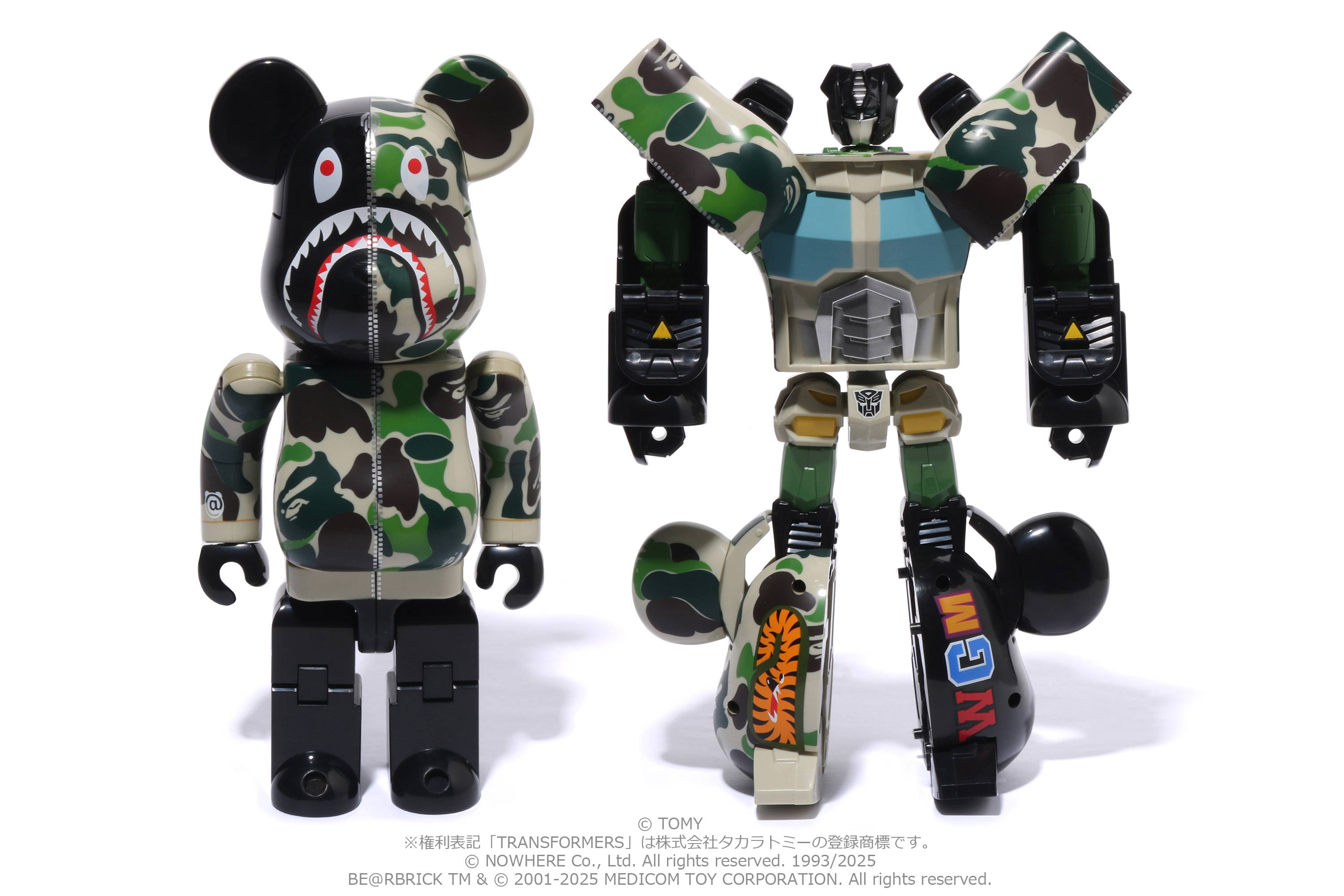 A BATHING APE®︎ × BE@RBRICK × TRANSFORMERS | bape.com