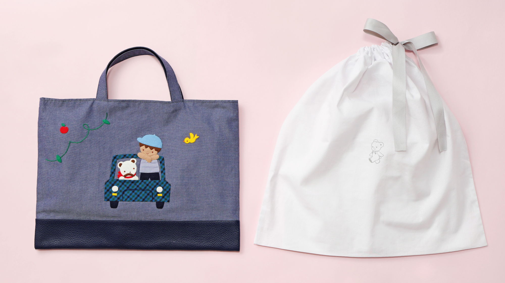 長く、大切に。 手刺しゅうのデニムバッグが本革にアップデート