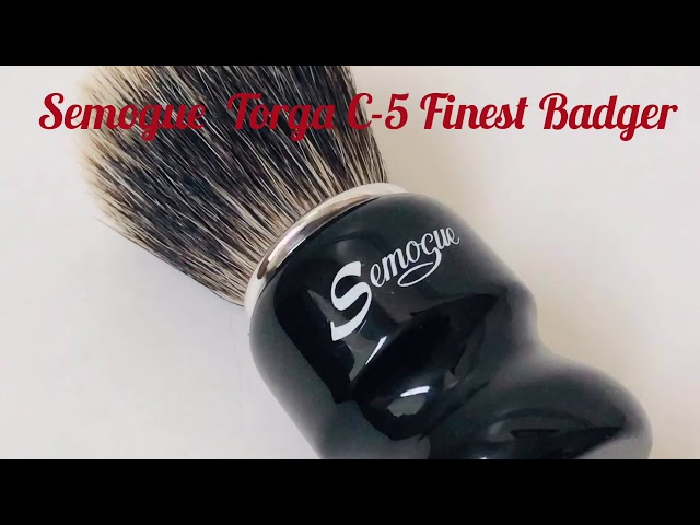 Semogue Torga C5 finest badger shaving brush - YouTube