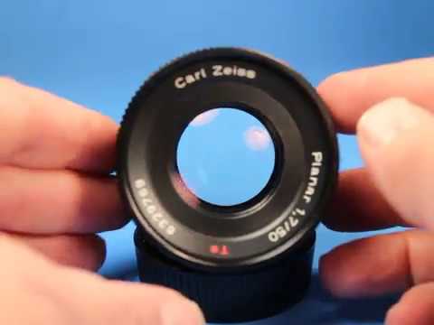 Carl Zeiss Planar 1 7 50mm Lens - YouTube