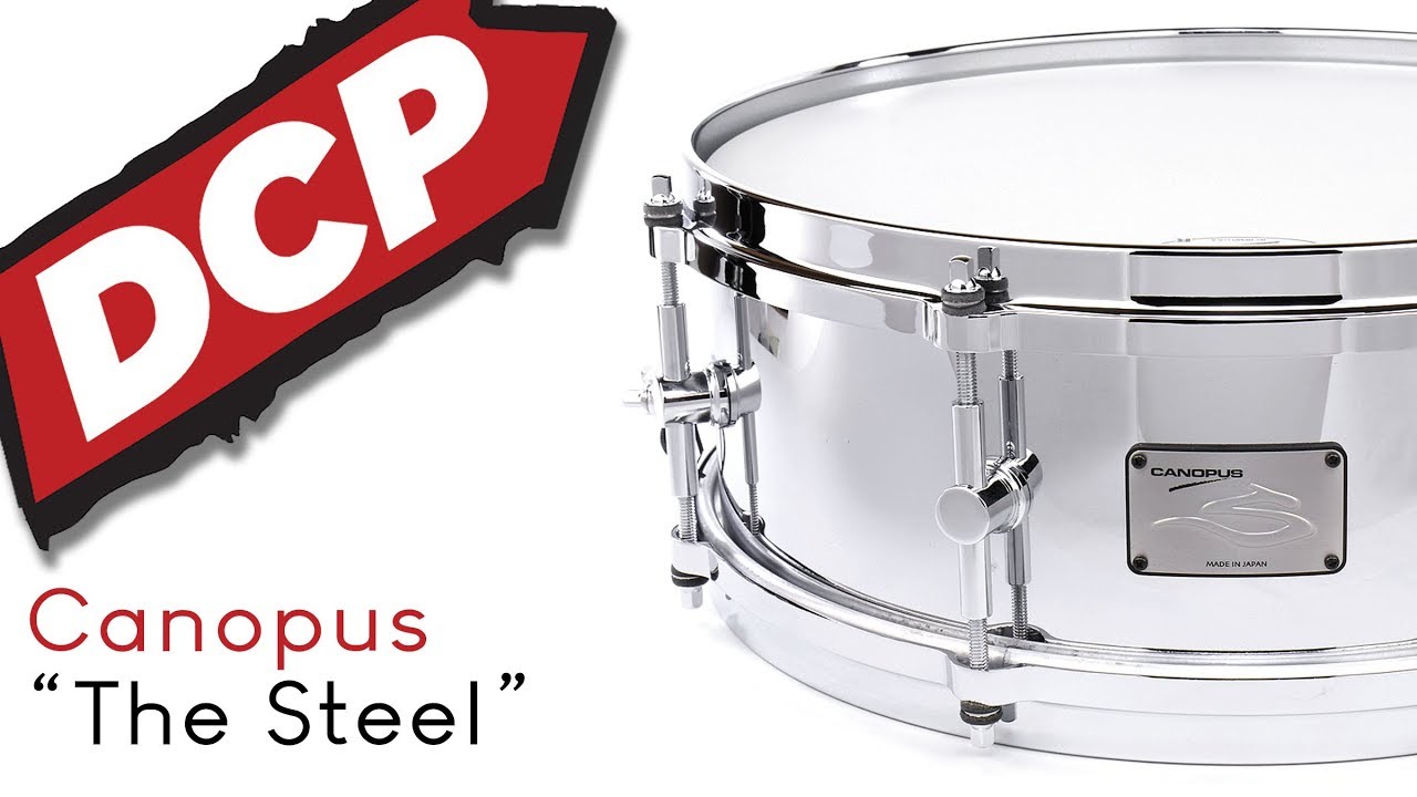 Canopus 'The Steel' Snare Drum 14x5 w/ Cast Hoops - YouTube