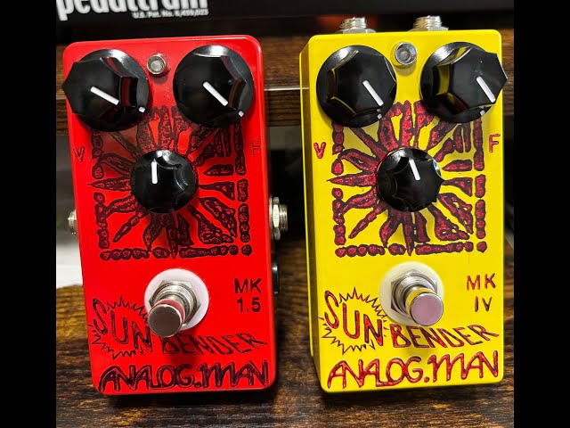 Tone Benders: Analog Man Sun Bender MK 1.5 vs MK IV - YouTube