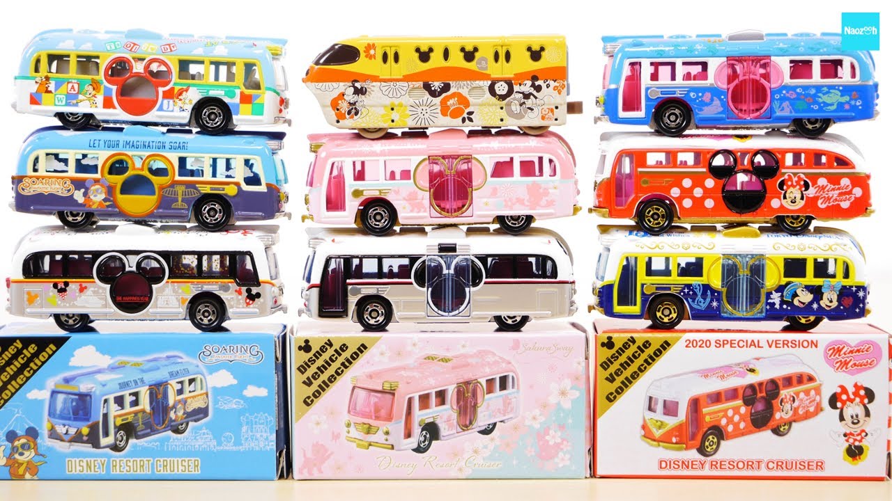 Sakura, Minnie, and Soarin' Tomica 2020 specs Disney Resort