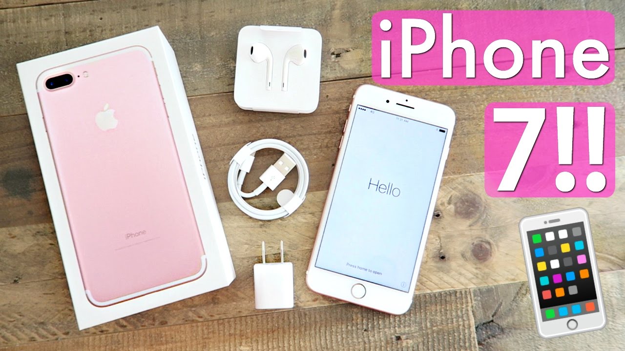 iPhone 7 PLUS Unboxing!! 256GB Rose Gold!! - YouTube