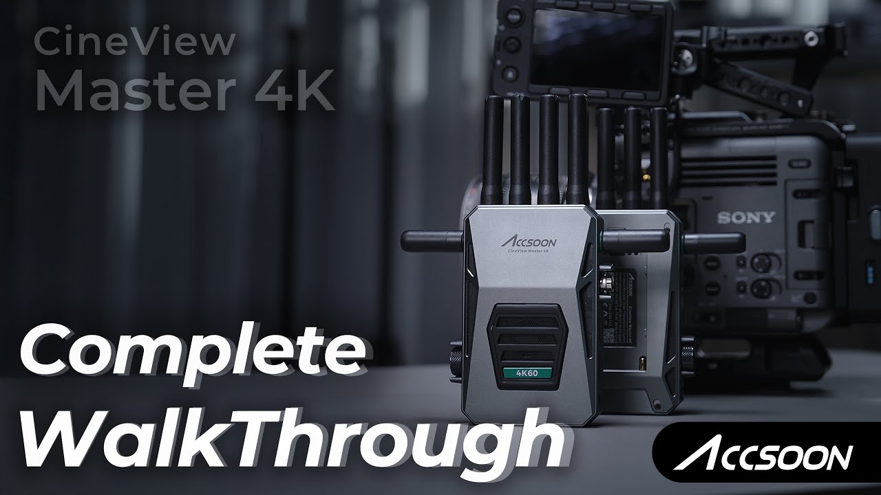 Accsoon 4K対応映像&音声ワイヤレス伝送システム CineView Master 4K