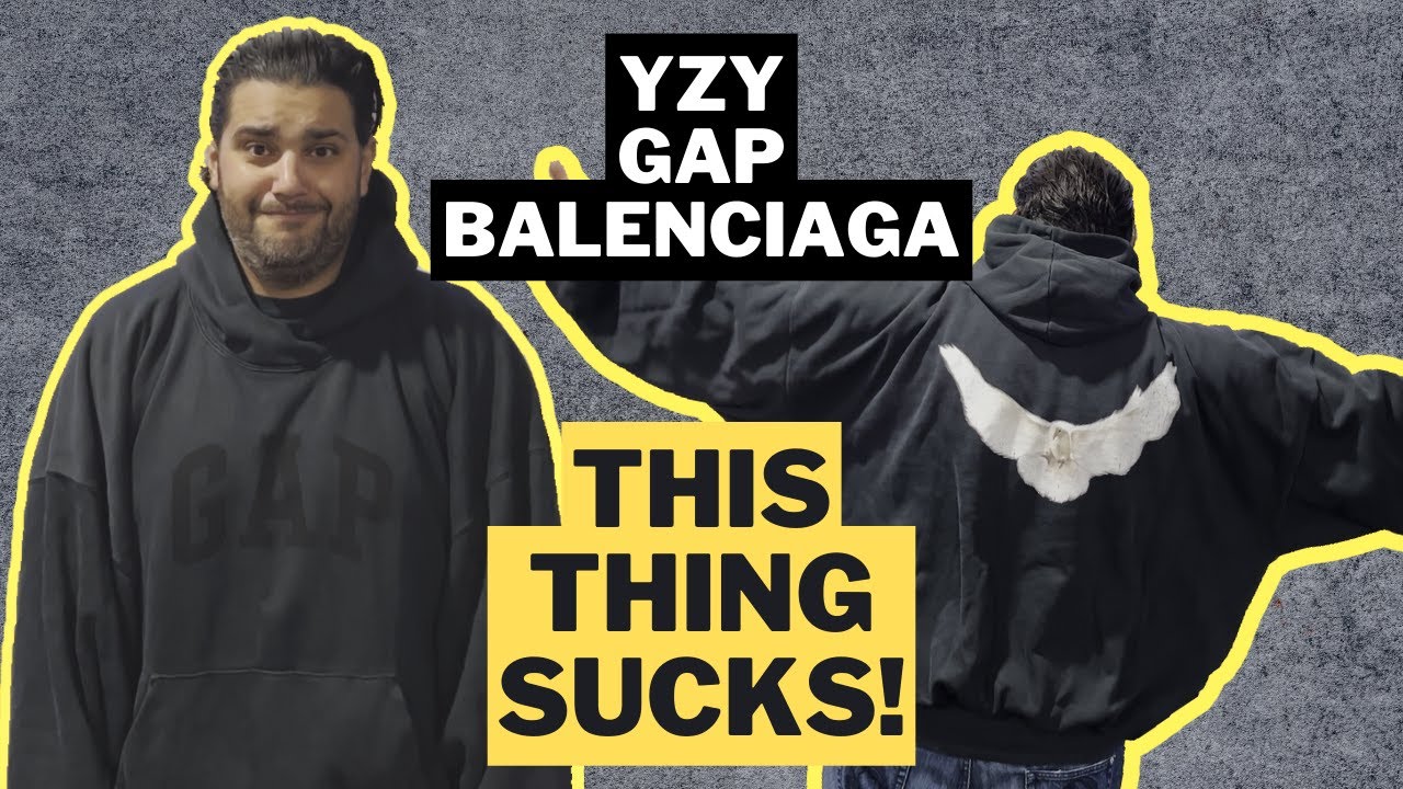 FASHION DISASTER: Yeezy Gap Balenciaga Dove Hoodie Review - YouTube