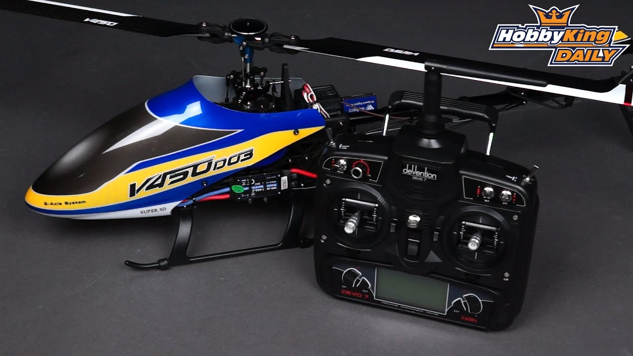 Walkera V450D03 Flybarless Helicopter with 6-axis Gyro - Mode 2 (RTF)