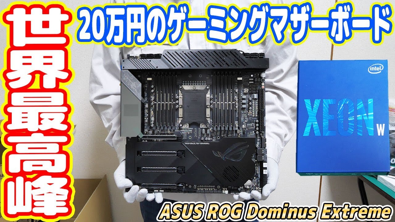 世界一高額】Xeon専用「20万円のゲーミングマザーボード」を買ったので