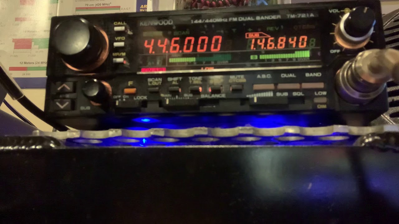 Crossband Repeat , Using an Kenwood TM-721A - YouTube