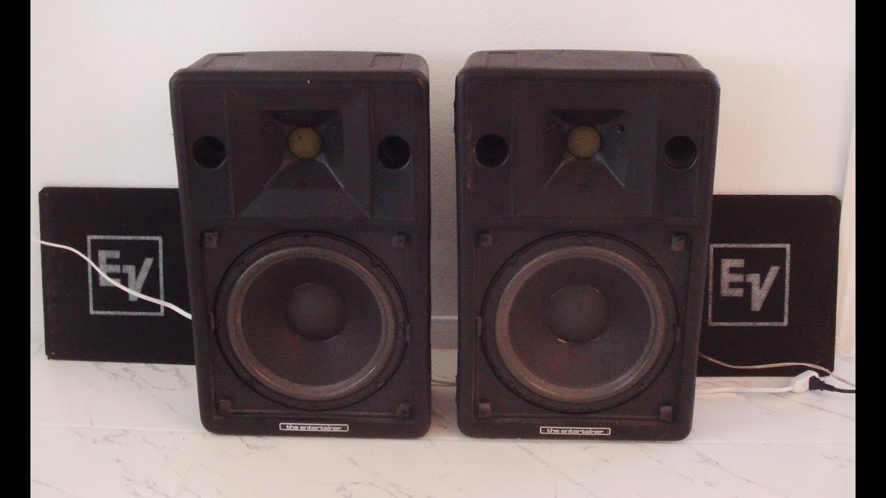 vintage EV Electro Voice 100S speakers - YouTube