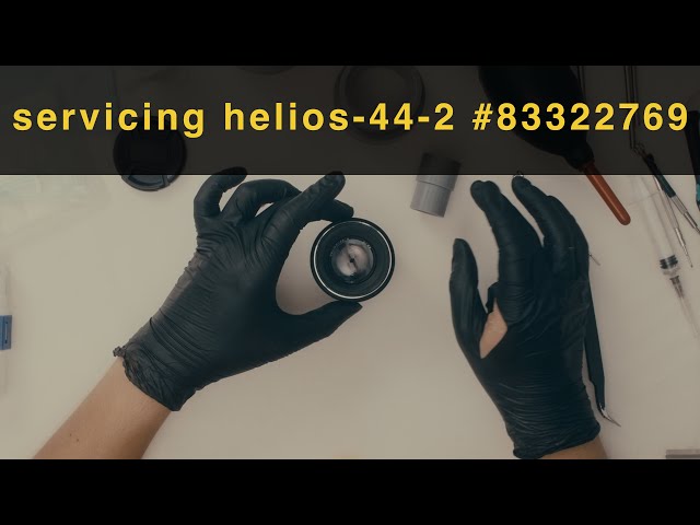 Helios-44-2 58mm f2 83322769 disassembling, cleaning