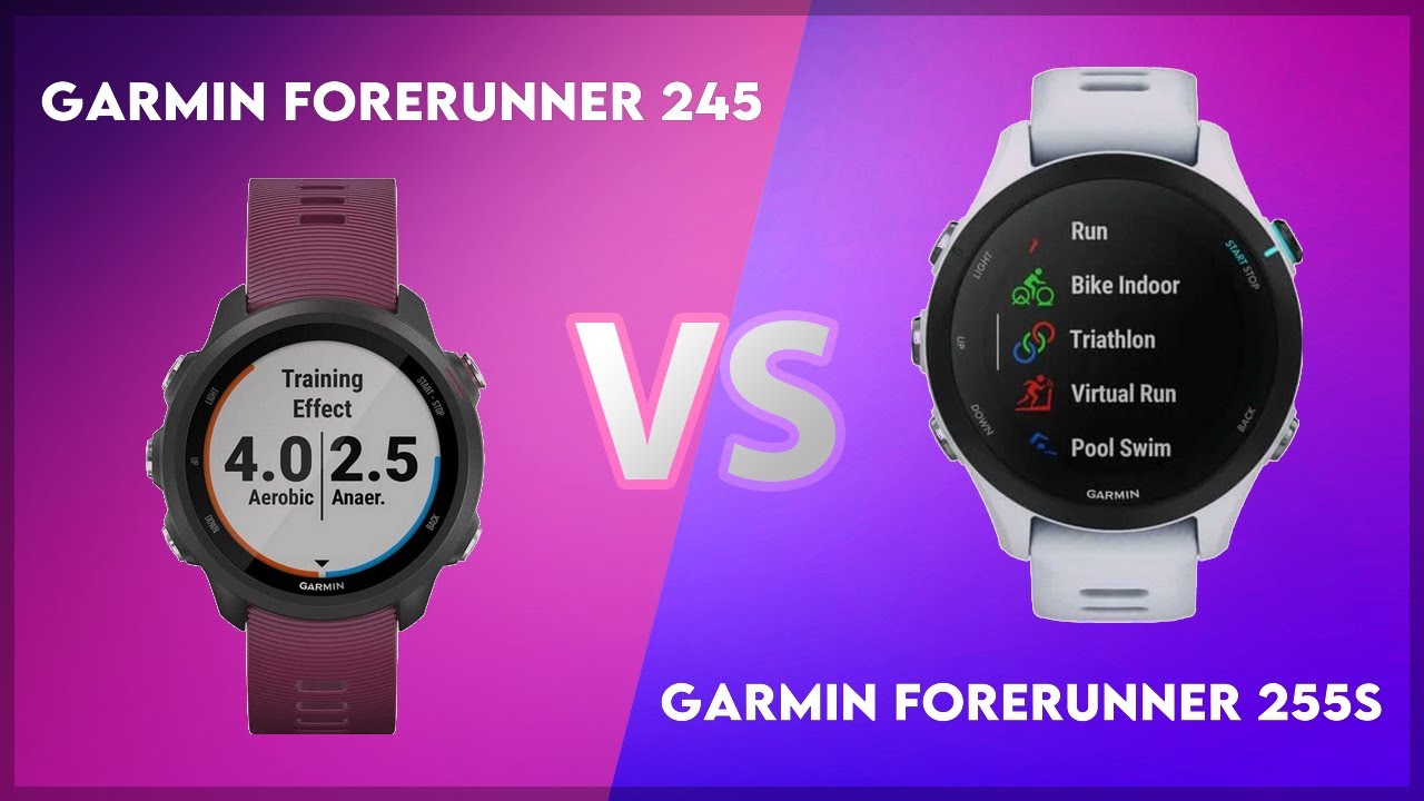 Garmin Forerunner 245 vs Garmin Forerunner 255S Comparison - YouTube