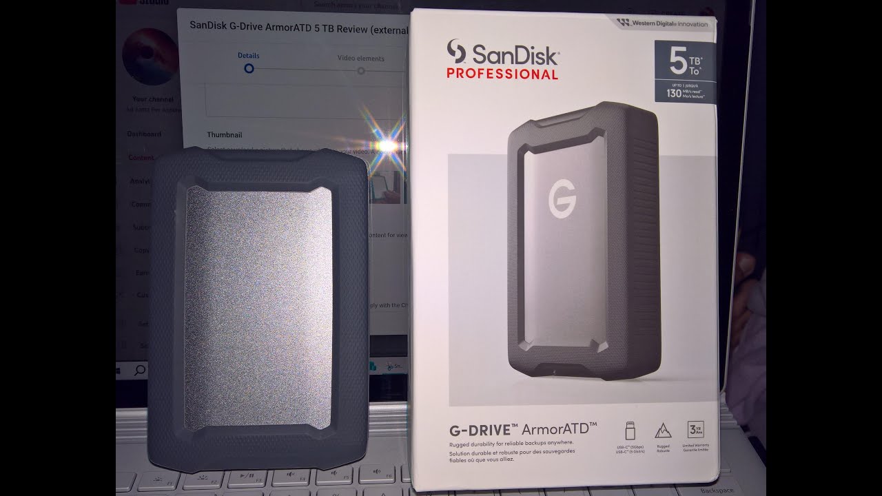 SanDisk G-Drive ArmorATD 5 TB Extensive Review (external Hard Disk