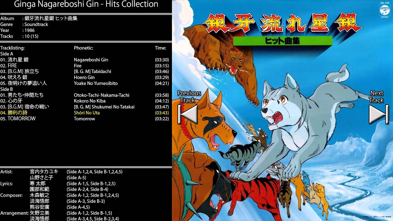 Ginga Nagareboshi Gin - Hits Collection 09. Shōri No Uta - YouTube