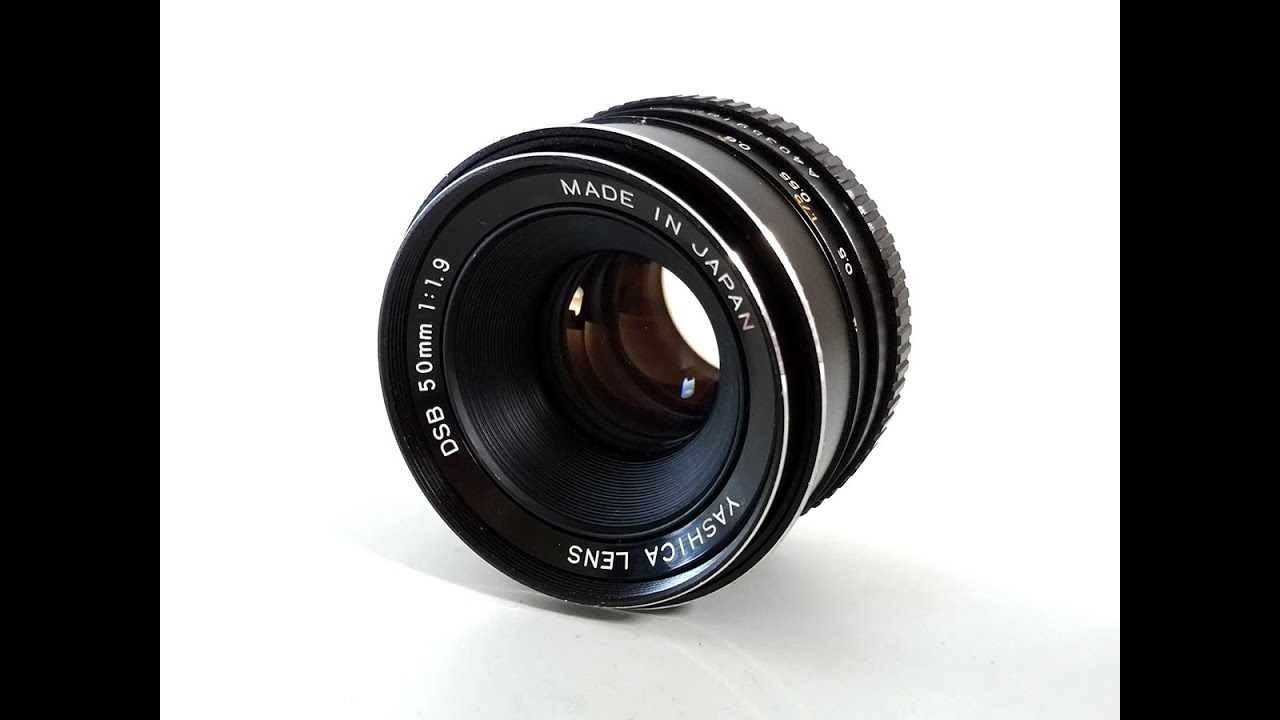 YASHICA LENS DSB 50mm F1.9 Contax/Yashica Mount - YouTube