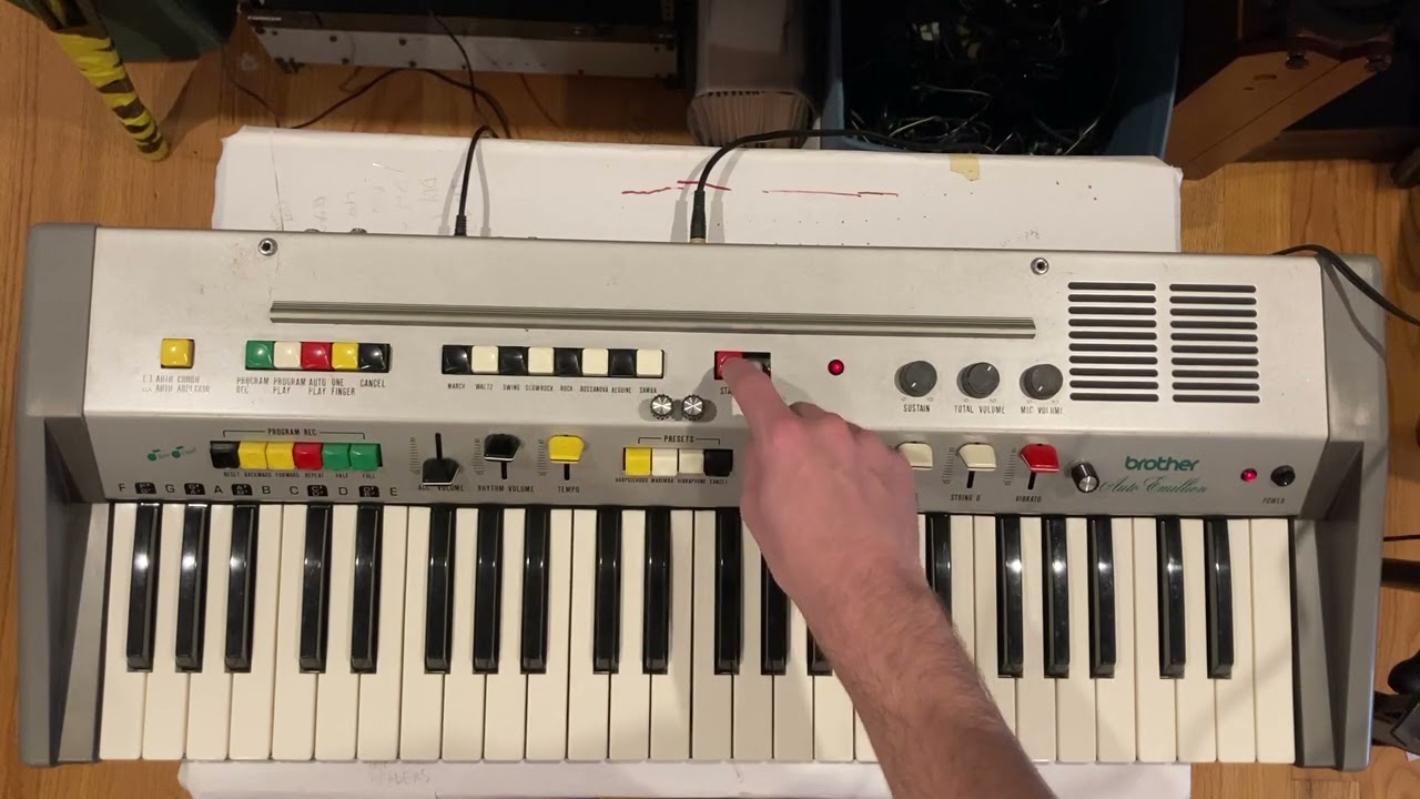 Brother Auto Emillion GX-151 70's Vintage Synthesizer / Drum