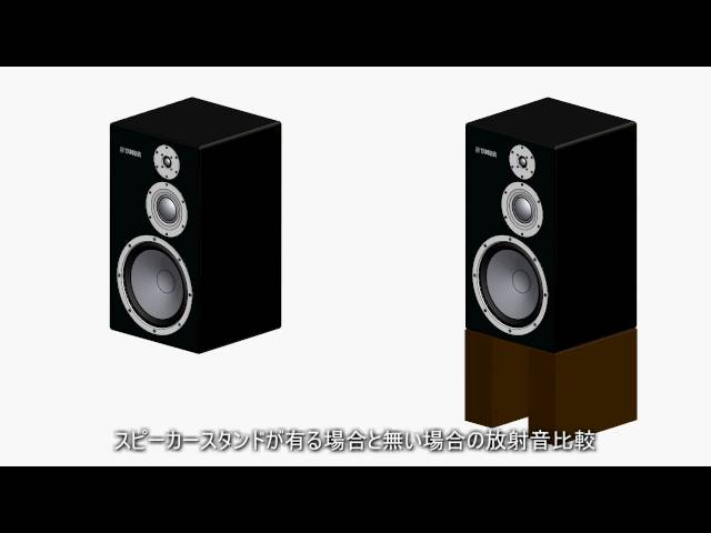 ヤマハスピーカー技術紹介「スピーカースタンドが与える音への影響