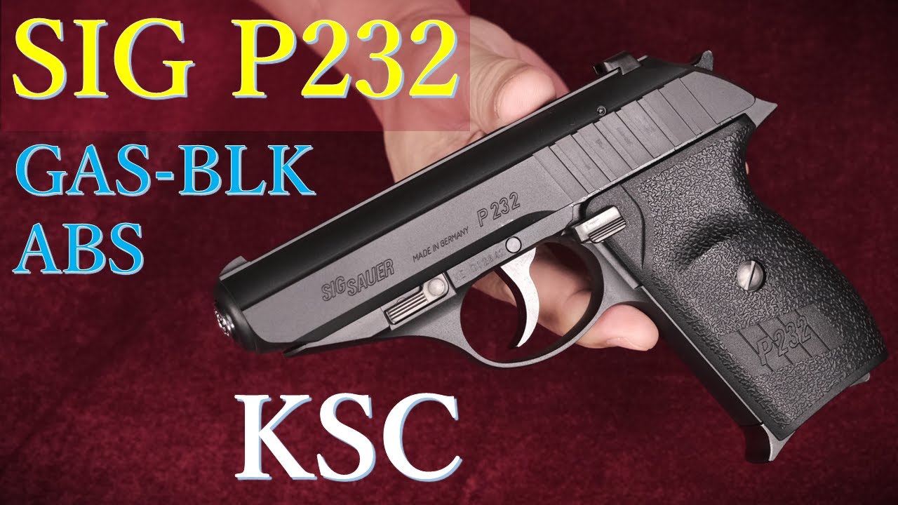 23再生産版 SIG P232 GAS-BLK ABS / KSC：重量・トリガープル・初速