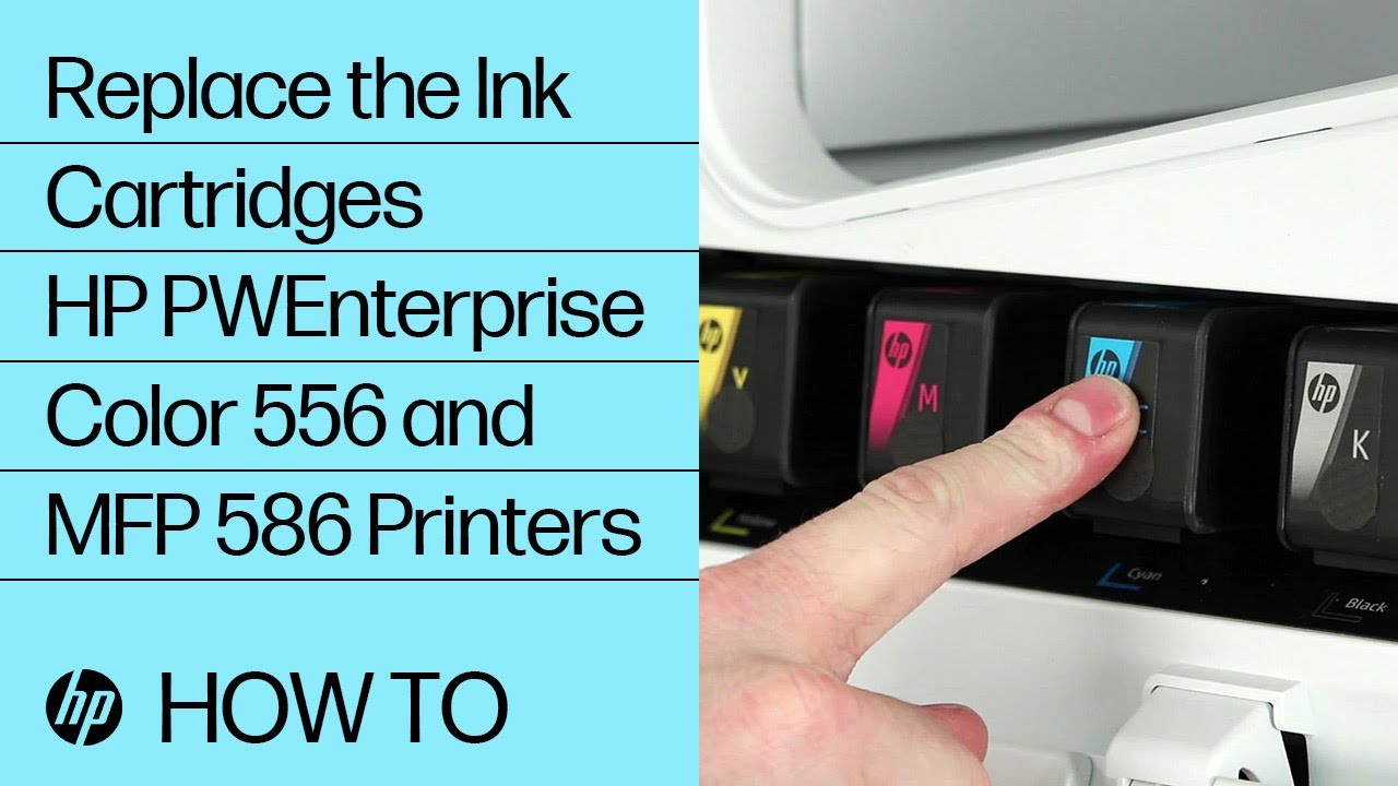 Replace the Ink Cartridges | HP PageWide Enterprise Color 556 and