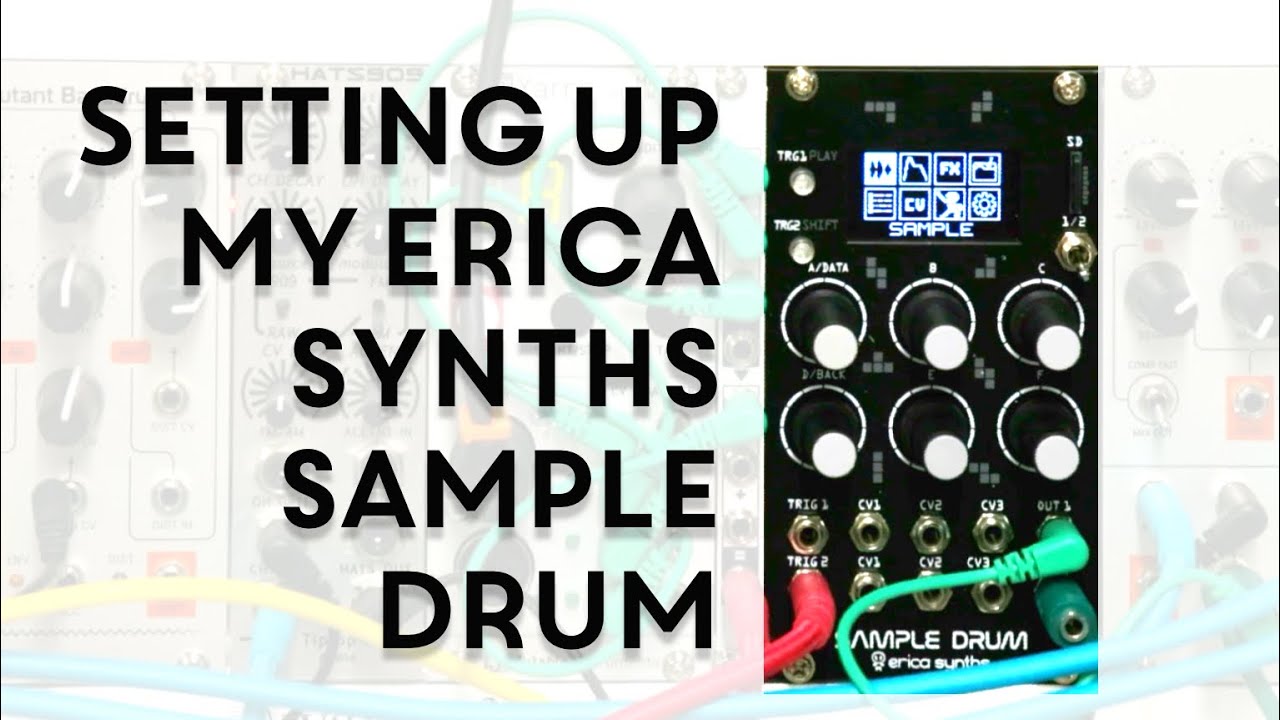 Setting Up My Erica Synths Sample Drum - Leaving The Laptop