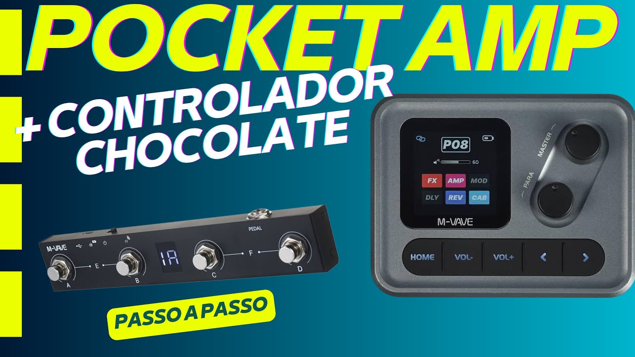 POCKET AMP M-VAVE with 2 CHOCOLATE CONTROLLERS! #pocketamp #mvave