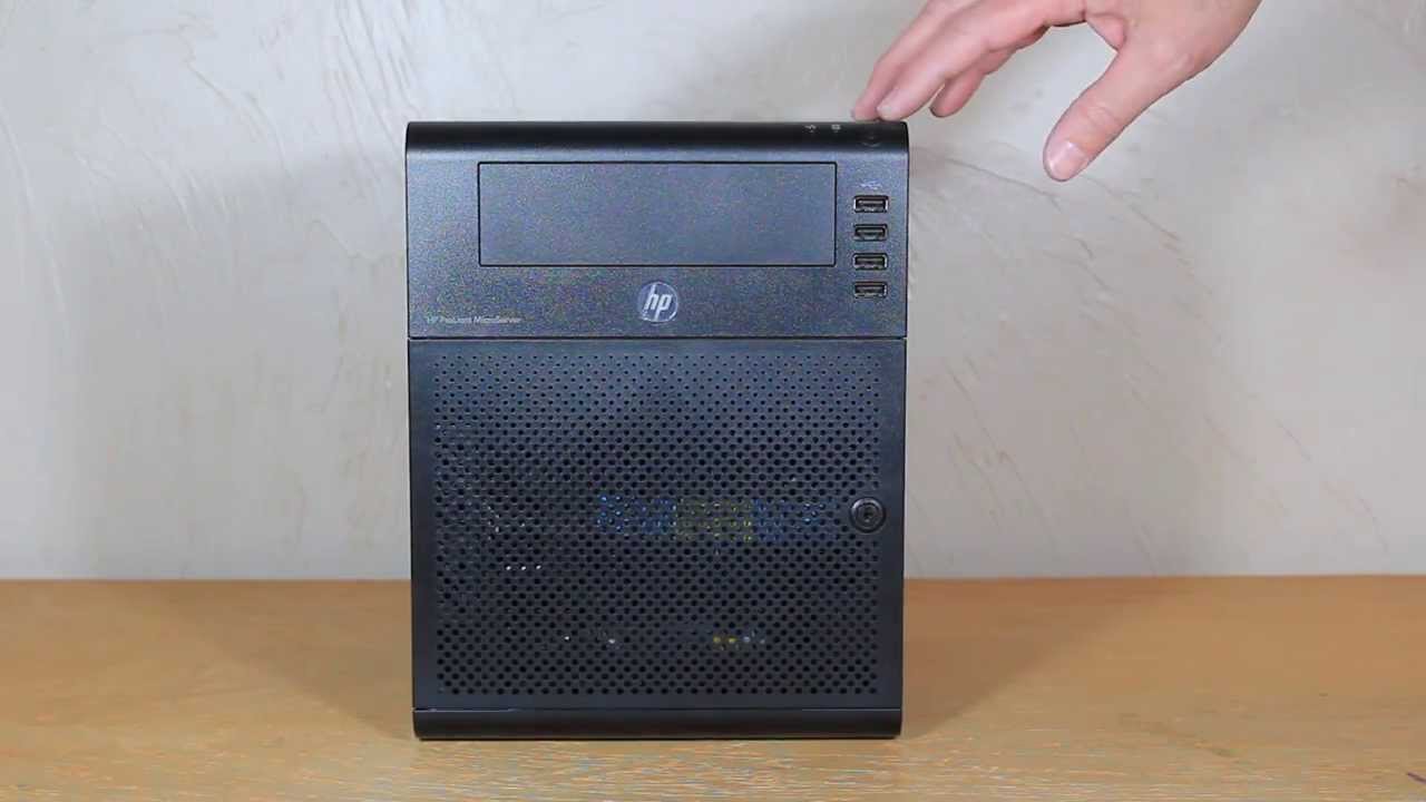 HP ProLiant N40L/N54L MicroServer Server - YouTube