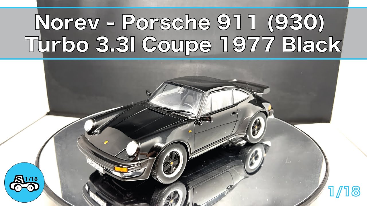 Norev Porsche 911 (930) Turbo 3.3l Coupe 1977 Black 187576 1/18