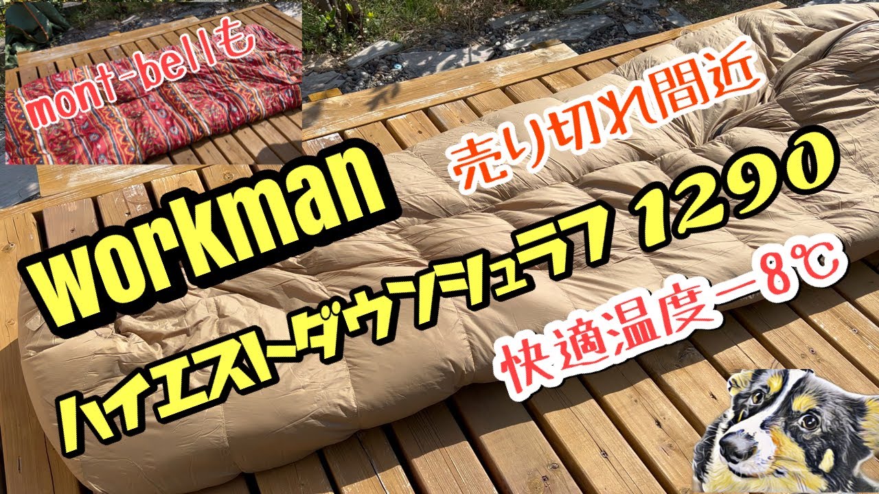 ワークマン 噂の3万円寝袋 使ってみました ハイエストダウンシュラフ