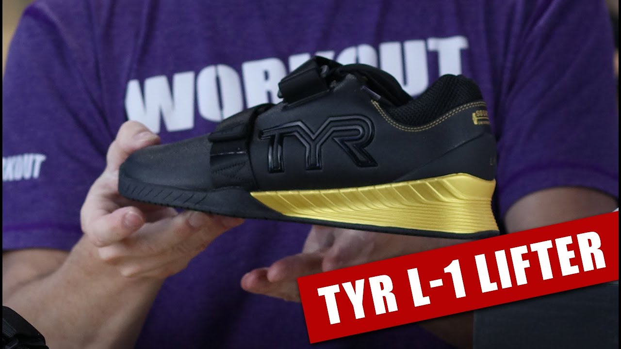 Weightlifting Shoes TYR Squat University L-1 Lifter - black/gold