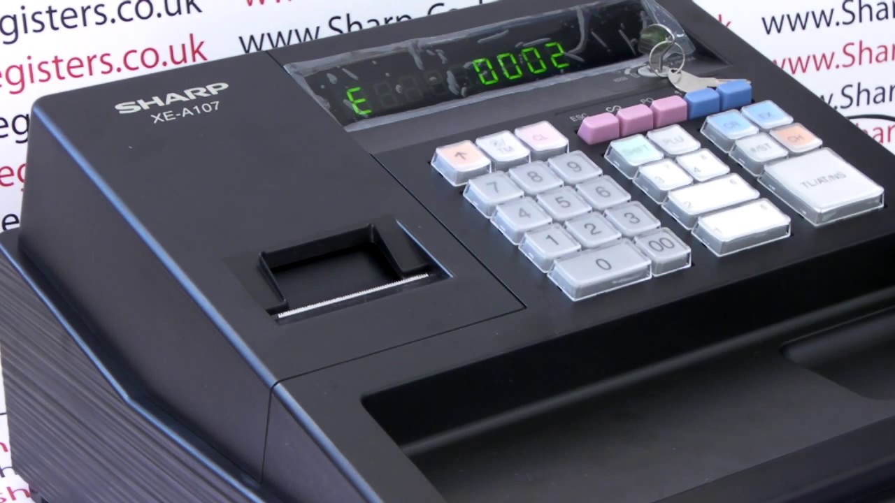 Sharp XE-A107 / XEA107 / XEA 107 Cash Register How To Clear The E