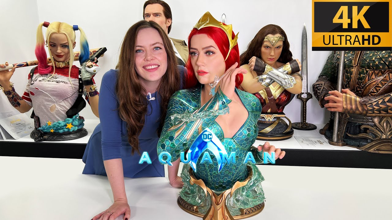 🔥 Infinity Studio - Mera (Amber Heard) 🧜🏻‍♀️ Life Size Bust