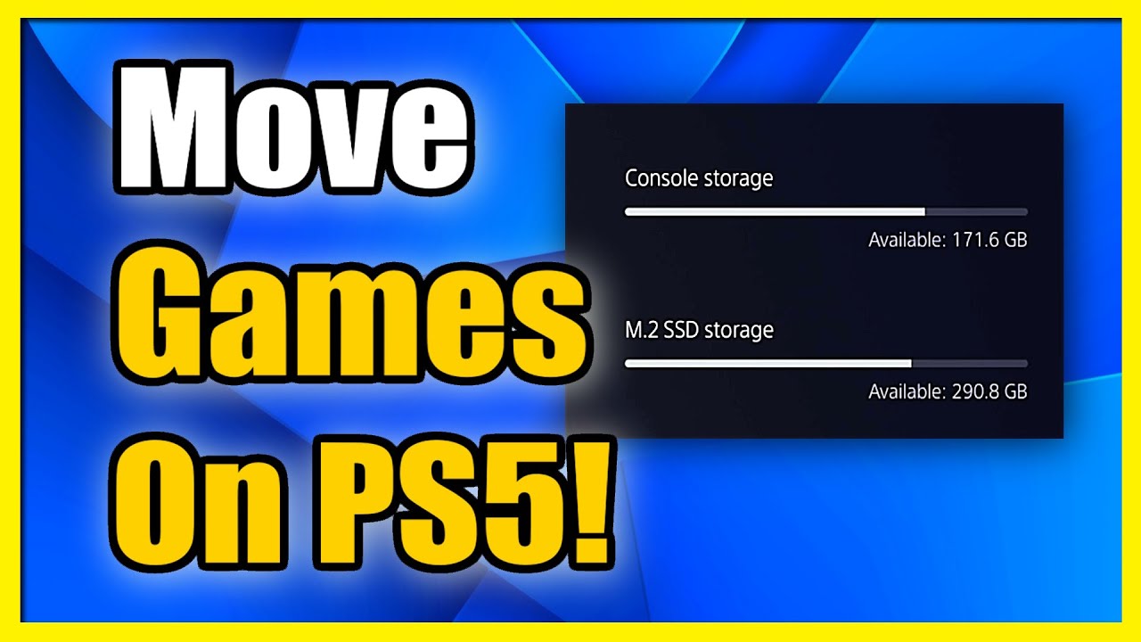 How to Move Games on PS5 to External Drive or M.2 SSD (Fast