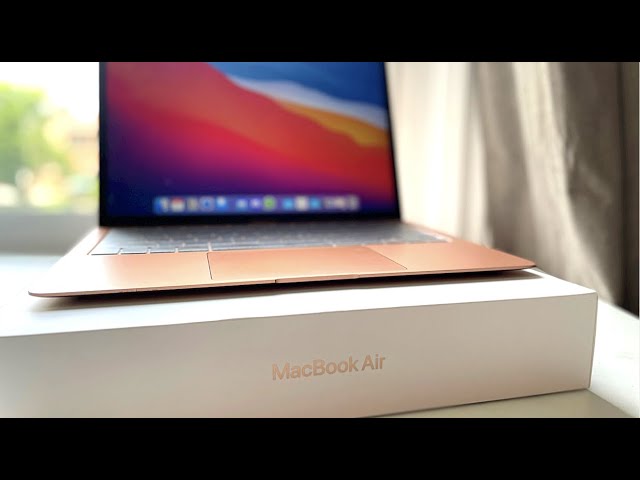 🍎 2021 M1 Macbook Air Unboxing + Initial Setup: Gorgeous Rose