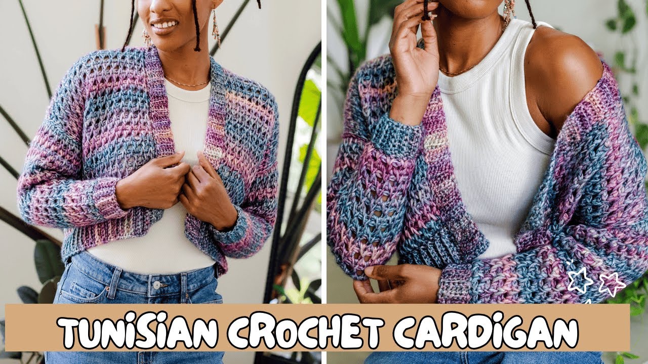 Quick & Easy Tunisian Crochet Cardigan | Savannah Cardi DIY for