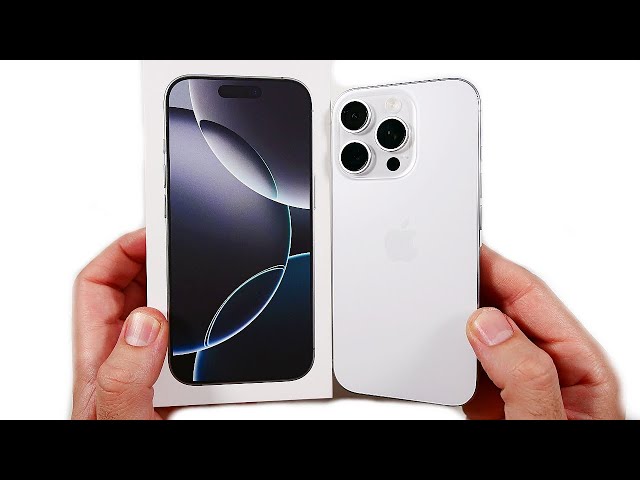 iPhone 16 Pro White Titanium Unboxing & First Impressions - YouTube