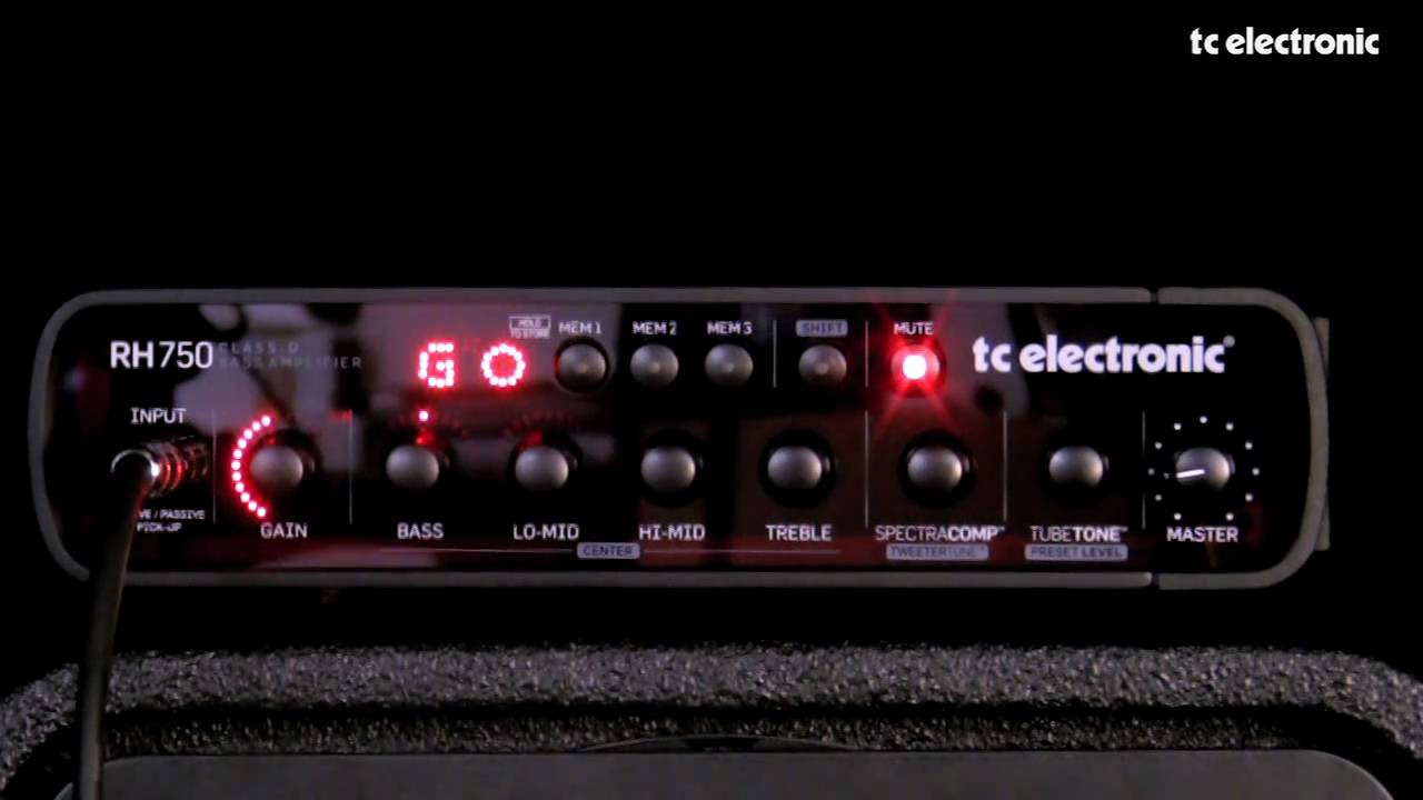 TC Electronic RH750 built-in chromatic Bass Tuner - YouTube