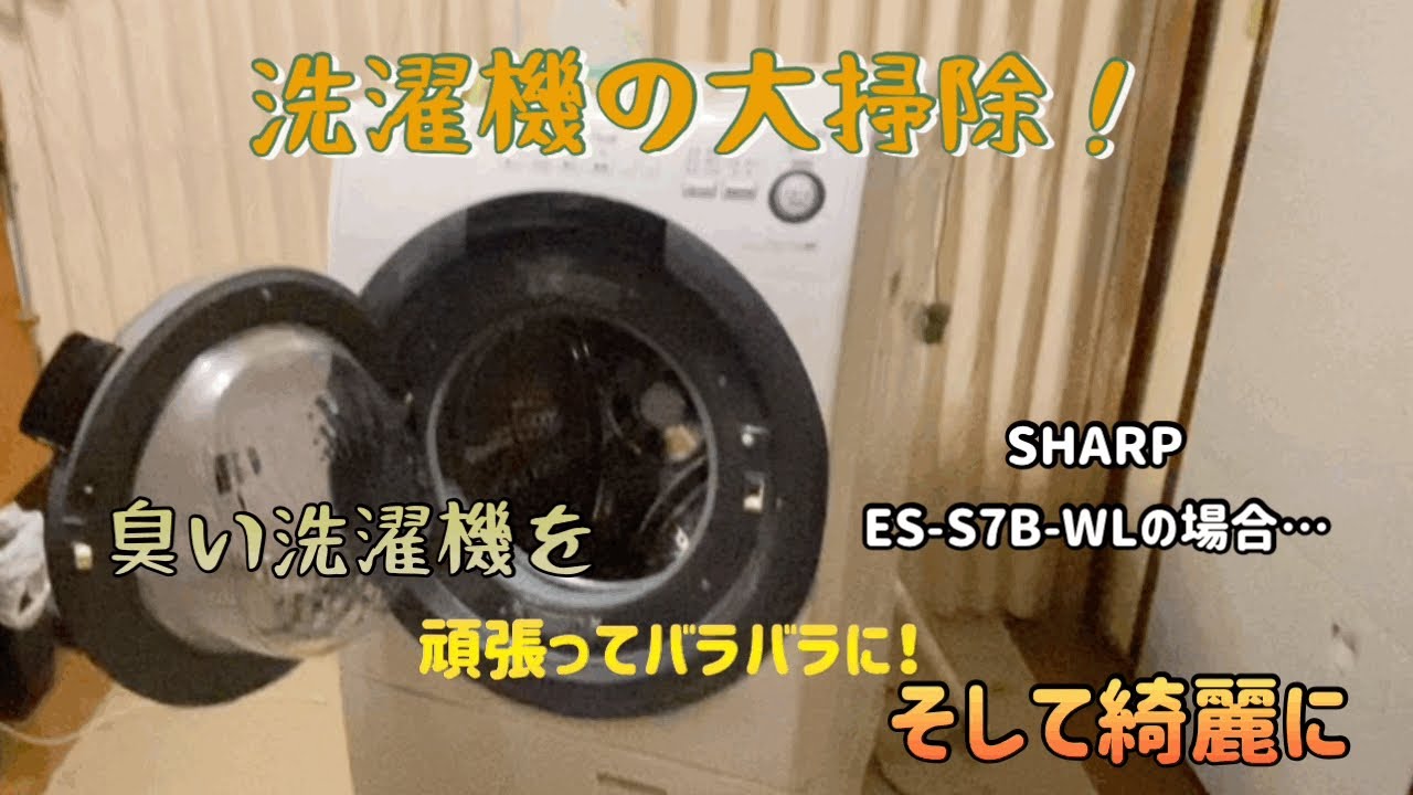洗濯機の大掃除！分解清掃で汚れ、においを徹底的に除去…出来るかな