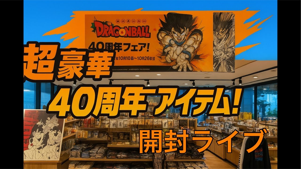 ジャンプショップドラゴンボール40thアイテム開封ライブ【第二夜