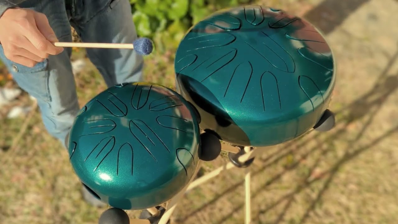 432hz 「グリムノーツ／忘れ時の言の葉」さざなみドラムで演奏 / 癒や