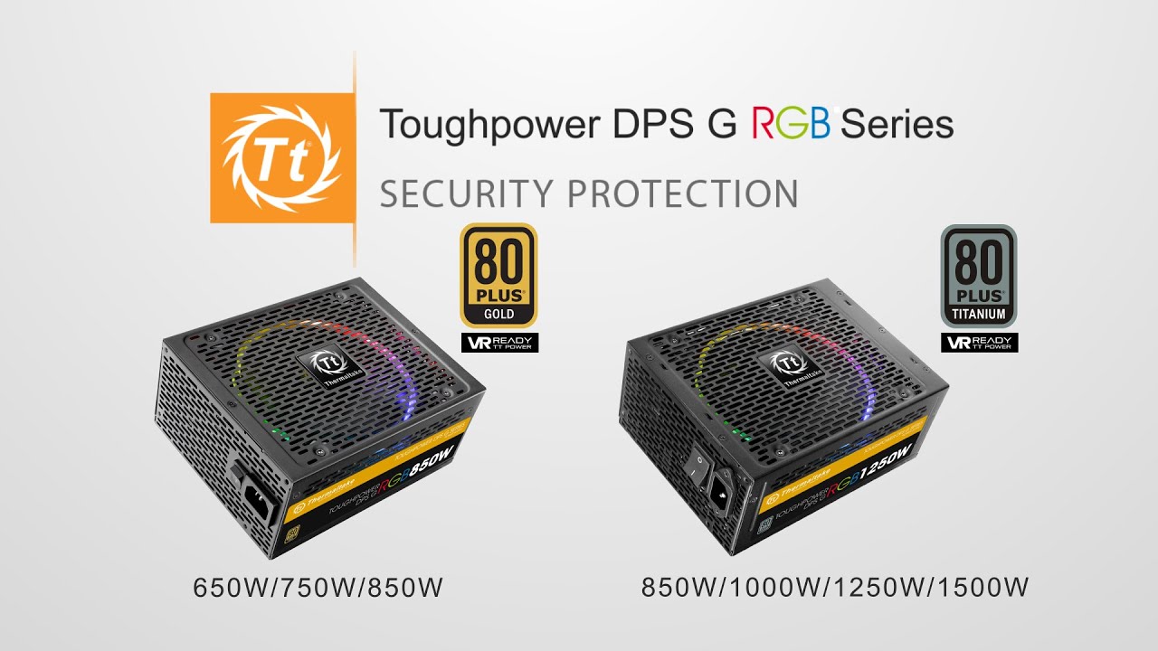 TOUGHPOWER DPS G RGB TITANIUMシリーズ | Thermaltake 電源ユニット