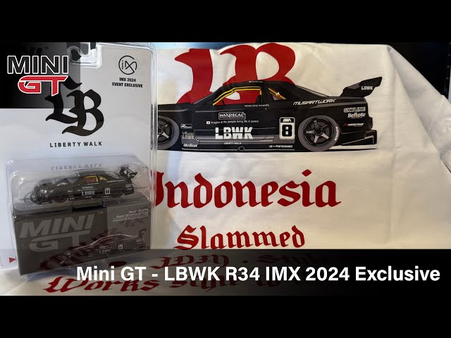 Mini GT - LBWK LB-ER34 (R34) Full Carbon - IMX 2024 (Indonesia