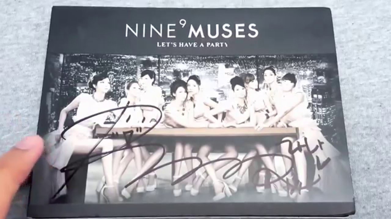 Nine Muses Let's Have a Party Album Unboxing - YouTube