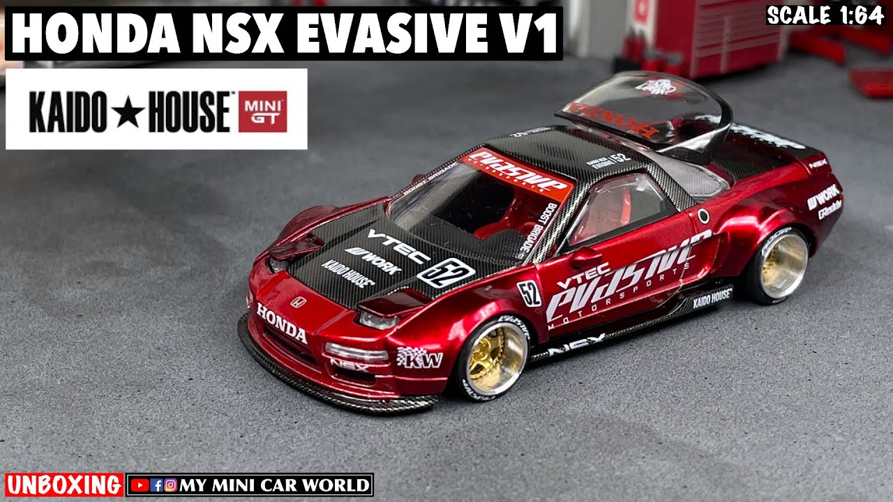 MY MINI CAR WORLD』UNBOXING MINI GT 1/64 HONDA NSX EVASIVE V1