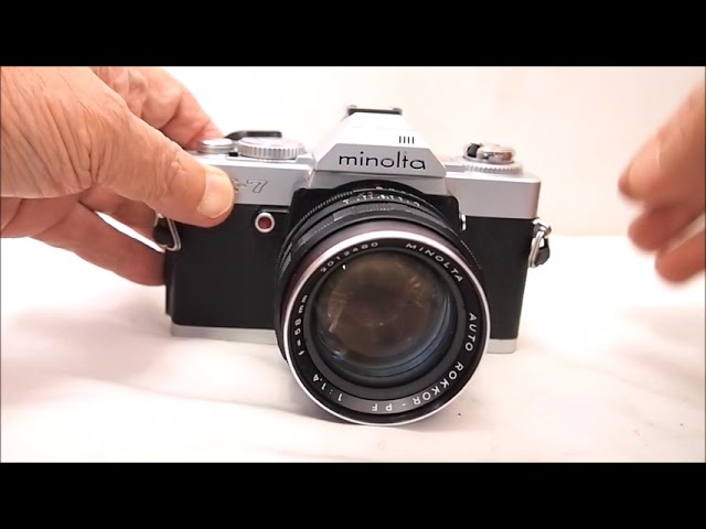 minolta X-7クラシックカメラ動作確認 - YouTube